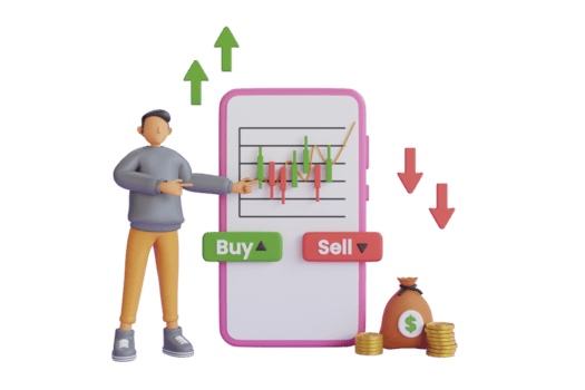 Investitore che monitora i risultati di trading su Luna Rrendisto